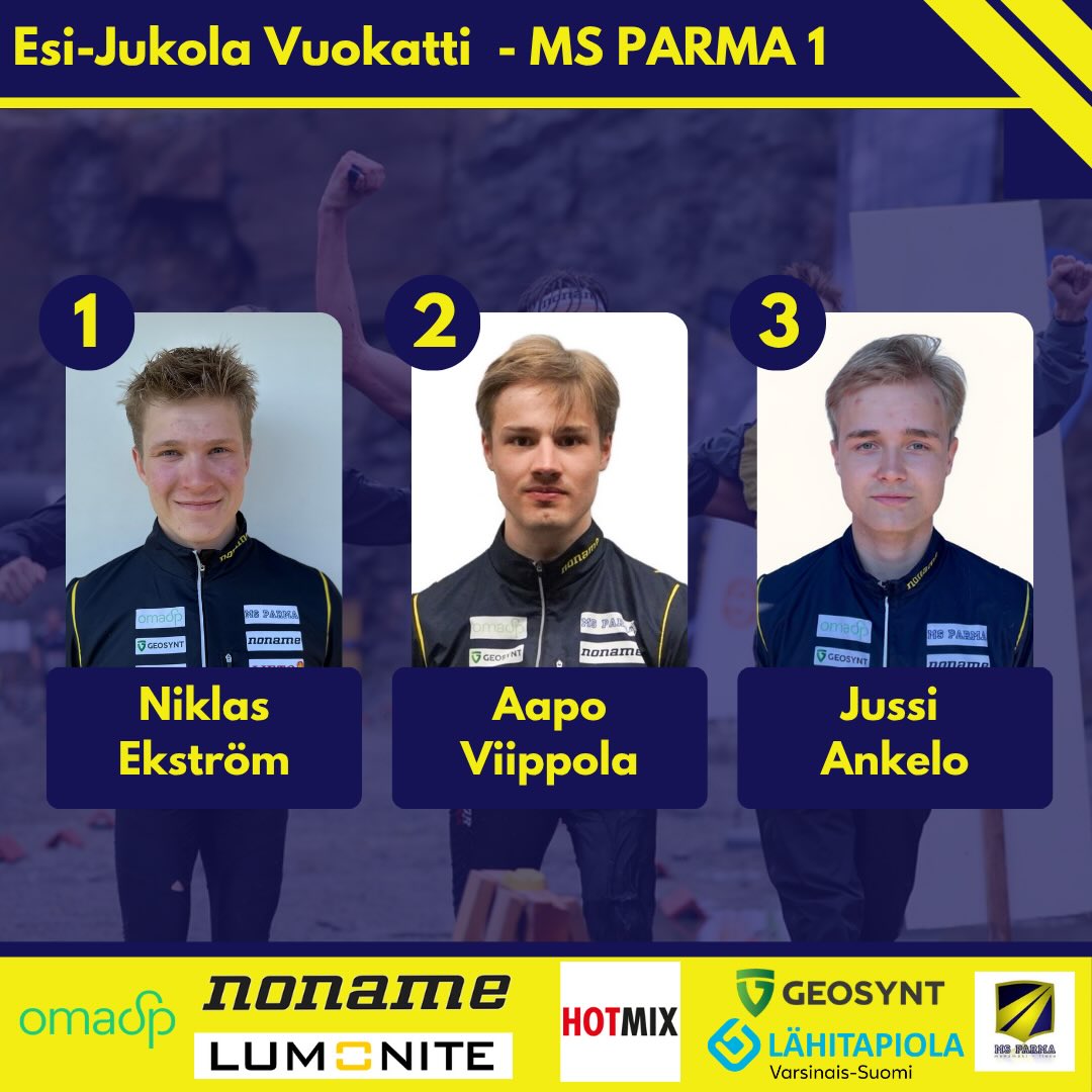 Tänään @viestiliiga jatkuu Esi-Jukolalla Vuokatissa. 📈 Parmalta miehissä yksi joukkue mukana ja valmiina haastamaan kärkisijoista. 🔨🔨
Miesten viesti @yleurheilu klo 16.30. Ota seurantaan.
#suunnistus #orienteering #jukola #esijukola #lumonite