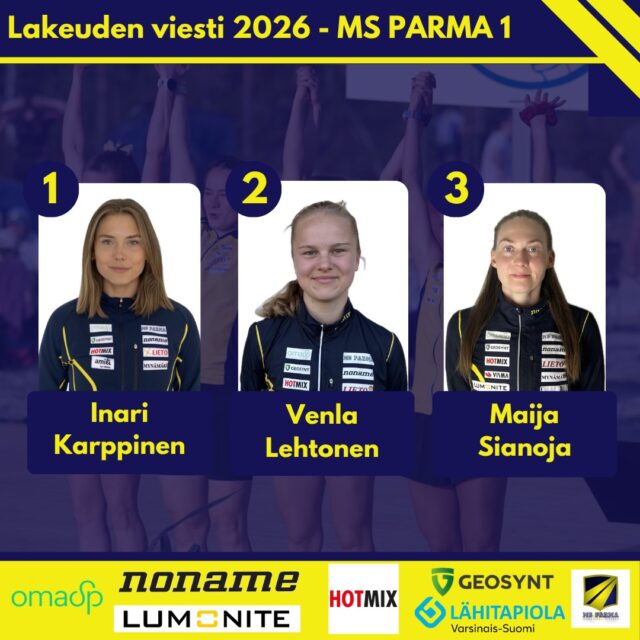 Syksyn viestikausi starttaa huomenna Lakeuden viestin merkeissä 💛💙
Naisten viesti klo 12:00 alkaen Yle Areenasta 📺