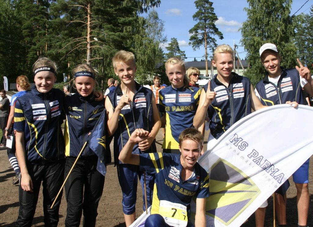 MS Parman voittajajoukkue vuoden 2013 Nuorten Jukolassa.